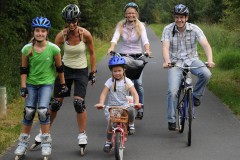 Unterwegs auf der Flaeming-Skate, Foto: Landkreis Teltow-Fläming/SG Tourismus