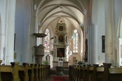 Liebfrauenkirche in Jüterbog, Blick zum Altar, Foto: Heike Schulze